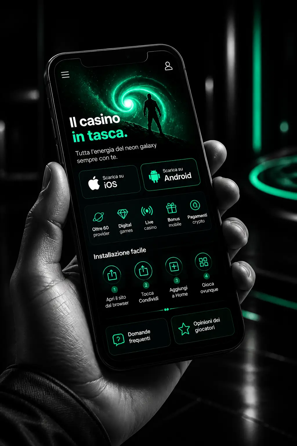 WinSpirit App: gioca da mobile su iOS e Android visual guide for WinSpirit Casino